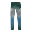 LIGHT MULTI DARK COLOR COATED DIAGONAL Indigo SKINNY JEANS