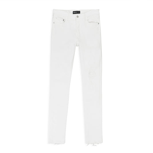 OPTIC KNEE BLOWOUT WHITE SKINNY JEANS