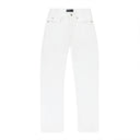 LEATHER RELAXED FIT PANT WHITE SKINNY JEANS