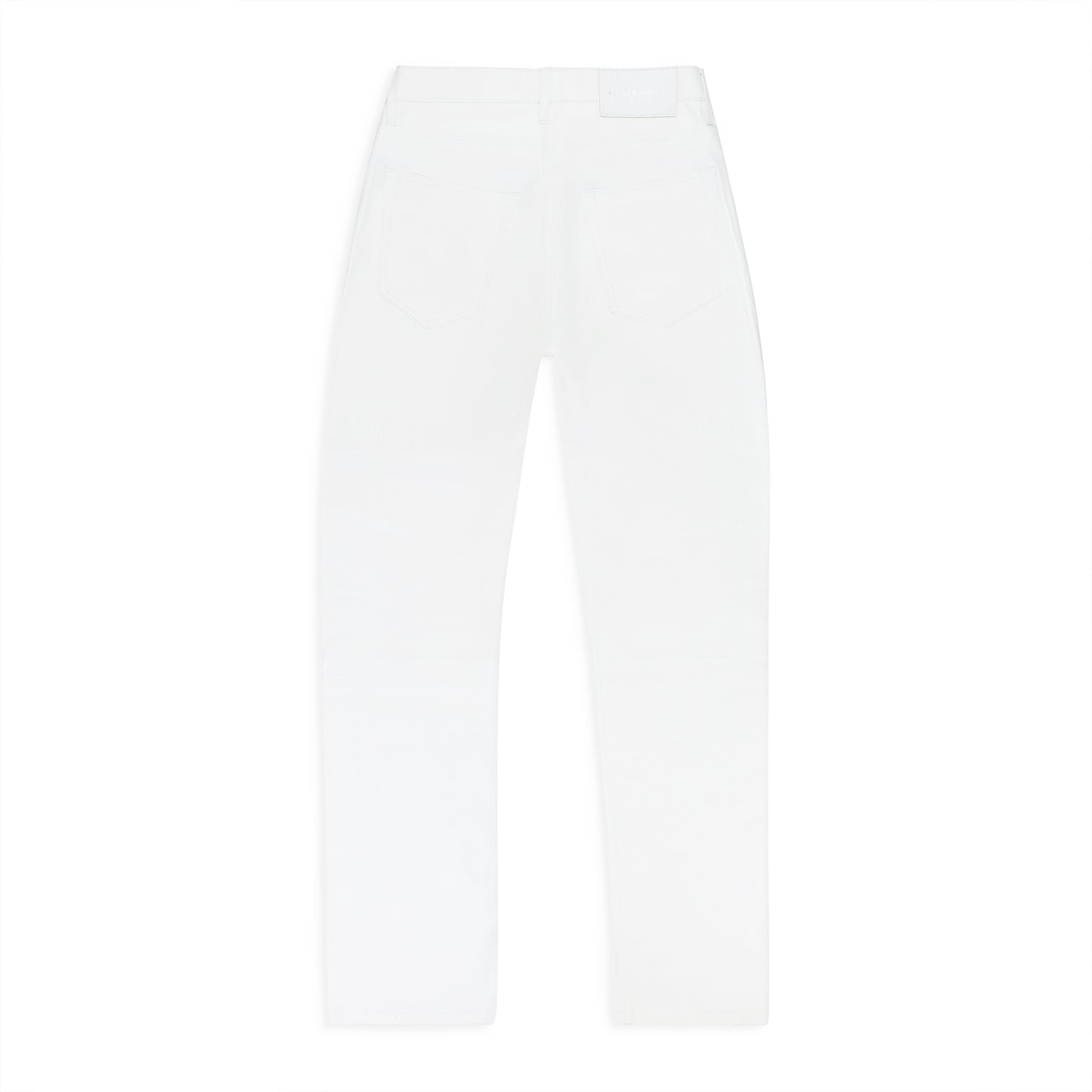 LEATHER RELAXED FIT PANT WHITE SKINNY JEANS