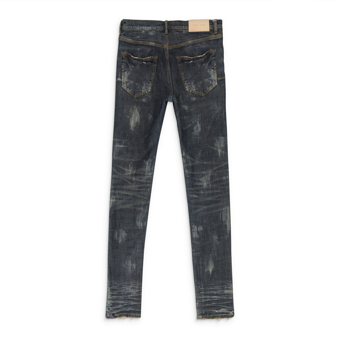 VINTAGE COATED ZIP Indigo SKINNY JEANS