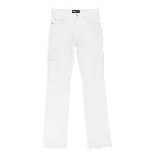 OPTIC CARGO WHITE SKINNY JEANS