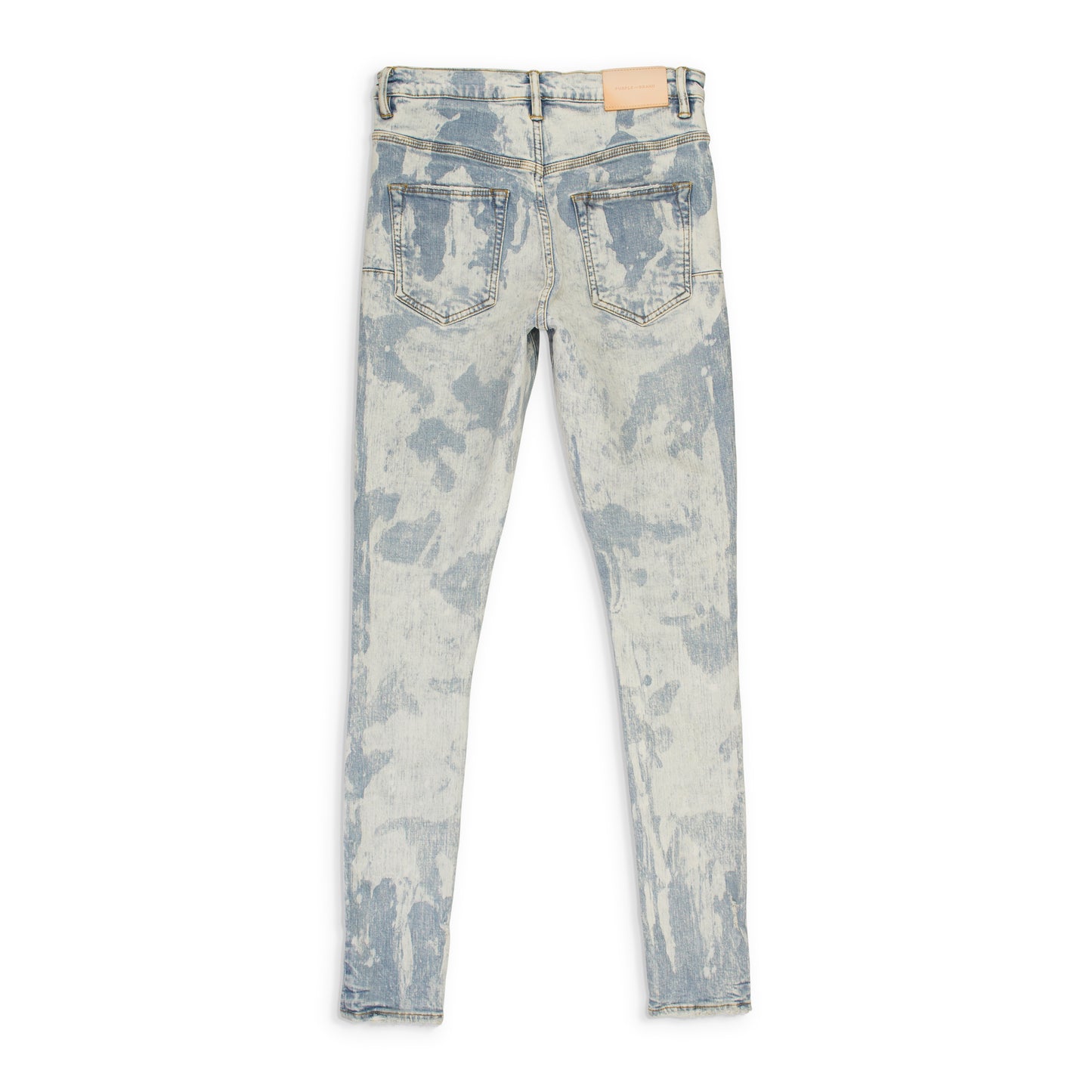 LIGHT VINTAGE SPOTTED BLEACH Indigo SKINNY JEANS