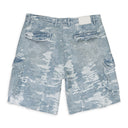 DIRTY JACQUARD CARGO SHORT Indigo SHORTS