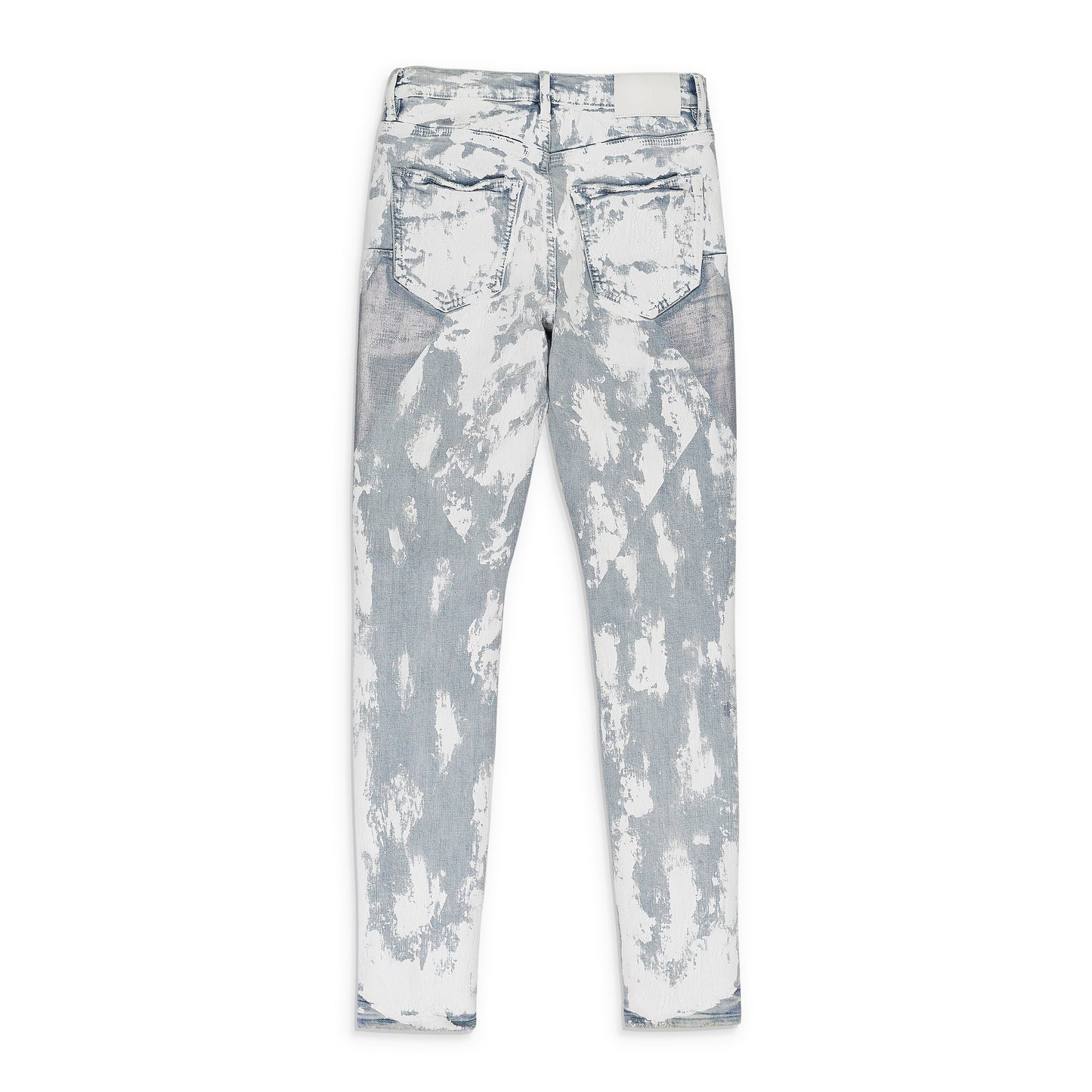 LIGHT CRACKLE PAINT WITH FOIL Indigo SKINNY JEANS