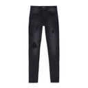 DROP FIT MIDRISE TAPERED LEG Black SKINNY JEANS