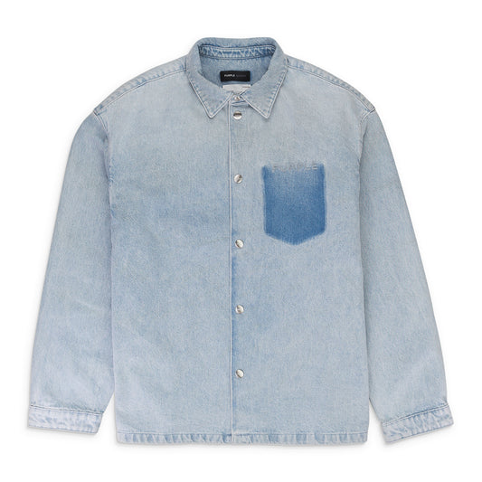 LS SNAP SHIRT JACKET Indigo DENIM JACKETS