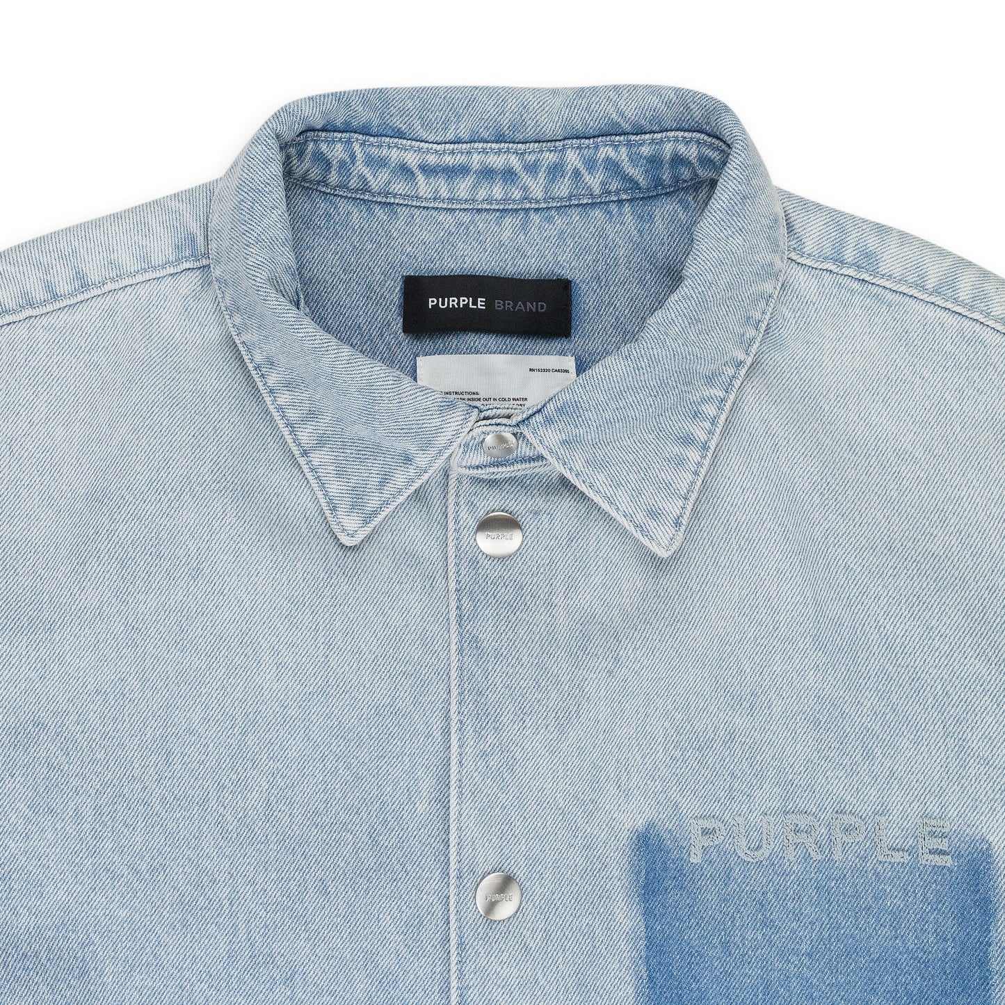 LS SNAP SHIRT JACKET Indigo DENIM JACKETS