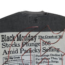 BLACK MONDAY THERMAL L/S GREY WASH T-SHIRT