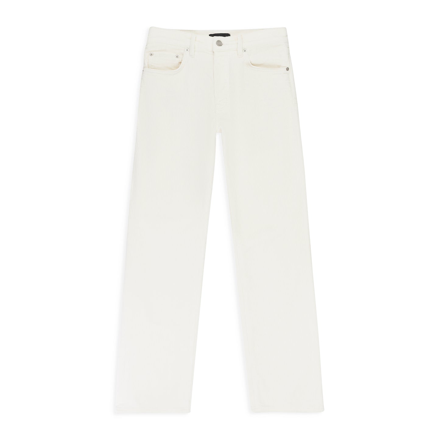 CORDUROY SEMI COATED WHITE SKINNY JEANS