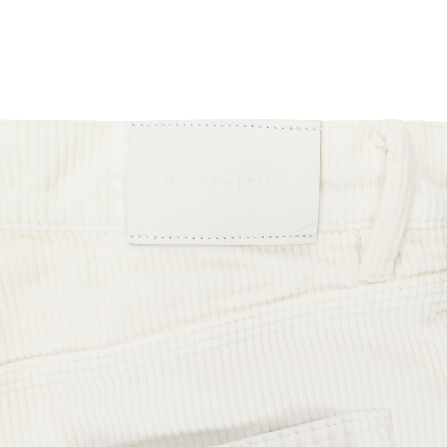 CORDUROY SEMI COATED WHITE SKINNY JEANS