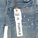 VINTAGE LASER ABRASIONS Indigo SKINNY JEANS