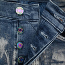 HOLOGRAPHIC GRADIENT Indigo SKINNY JEANS