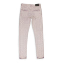 JACQUARD MONOGRAM LAVENDER SKINNY JEANS