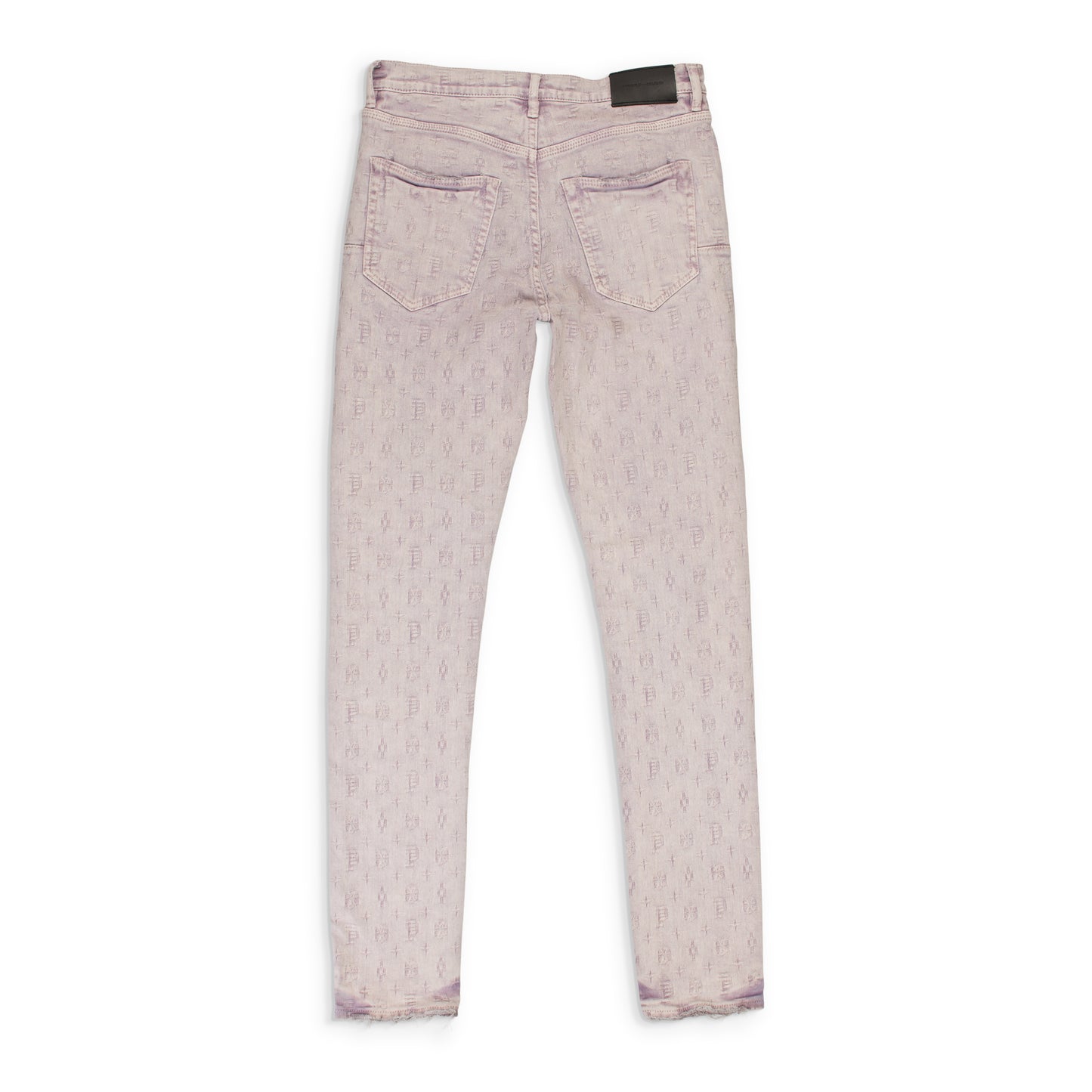 JACQUARD MONOGRAM LAVENDER SKINNY JEANS