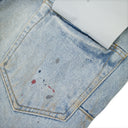 VINTAGE DIRTY PAINTED Indigo SKINNY JEANS