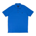 PIQUE KNIT POLO BLUE POLO SHIRTS