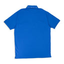 PIQUE KNIT POLO BLUE POLO SHIRTS