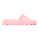 RUBBER LOGO SLIDES PINK SLIPPERS