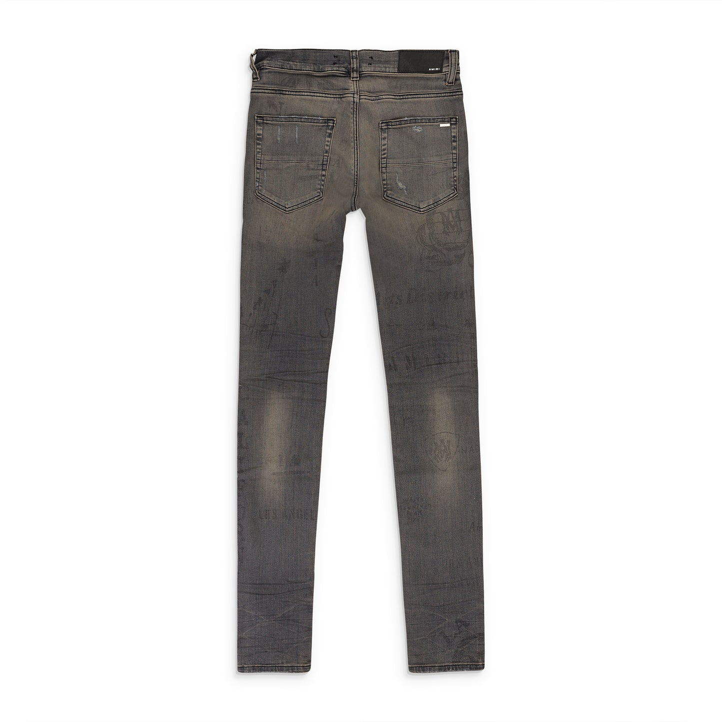 MILITARY STENCIL GREY SKINNY JEANS