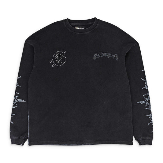 ONCE UPON A TIME THERMAL L/S BLACK WASH T-SHIRT