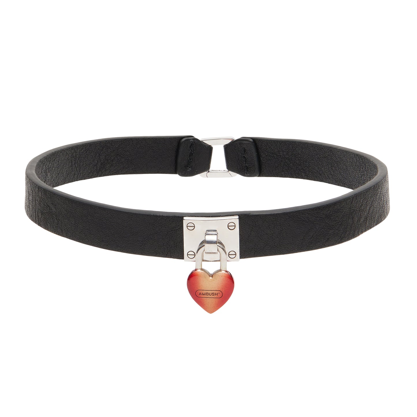 FIRE HEART LEATHER CHOKER