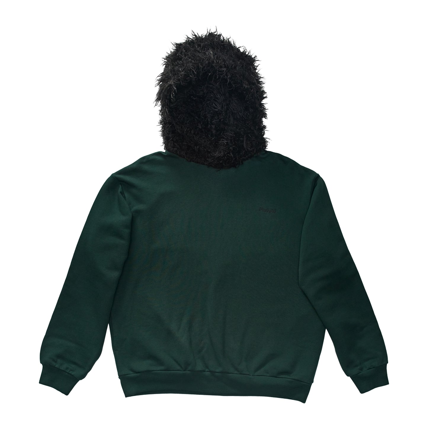 FUAX FUR HOODED SWEATSHIRT