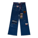 PATCHWORK FLARED JEAN