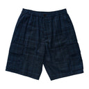 DRAWSTRING PLAID CARGO SHORTS