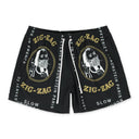 ZIG ZAG BLACK SWIM TRUNKS