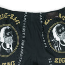 ZIG ZAG BLACK SWIM TRUNKS