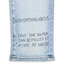 ZIG ZAG LIGHT INDIGO SKINNY JEANS