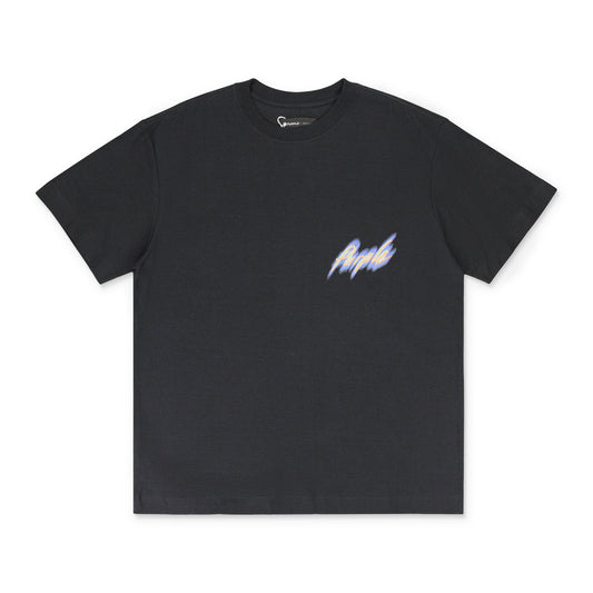 TEXTURED JERSEY SHORT SLEEVE TEE Black T-SHIRTS