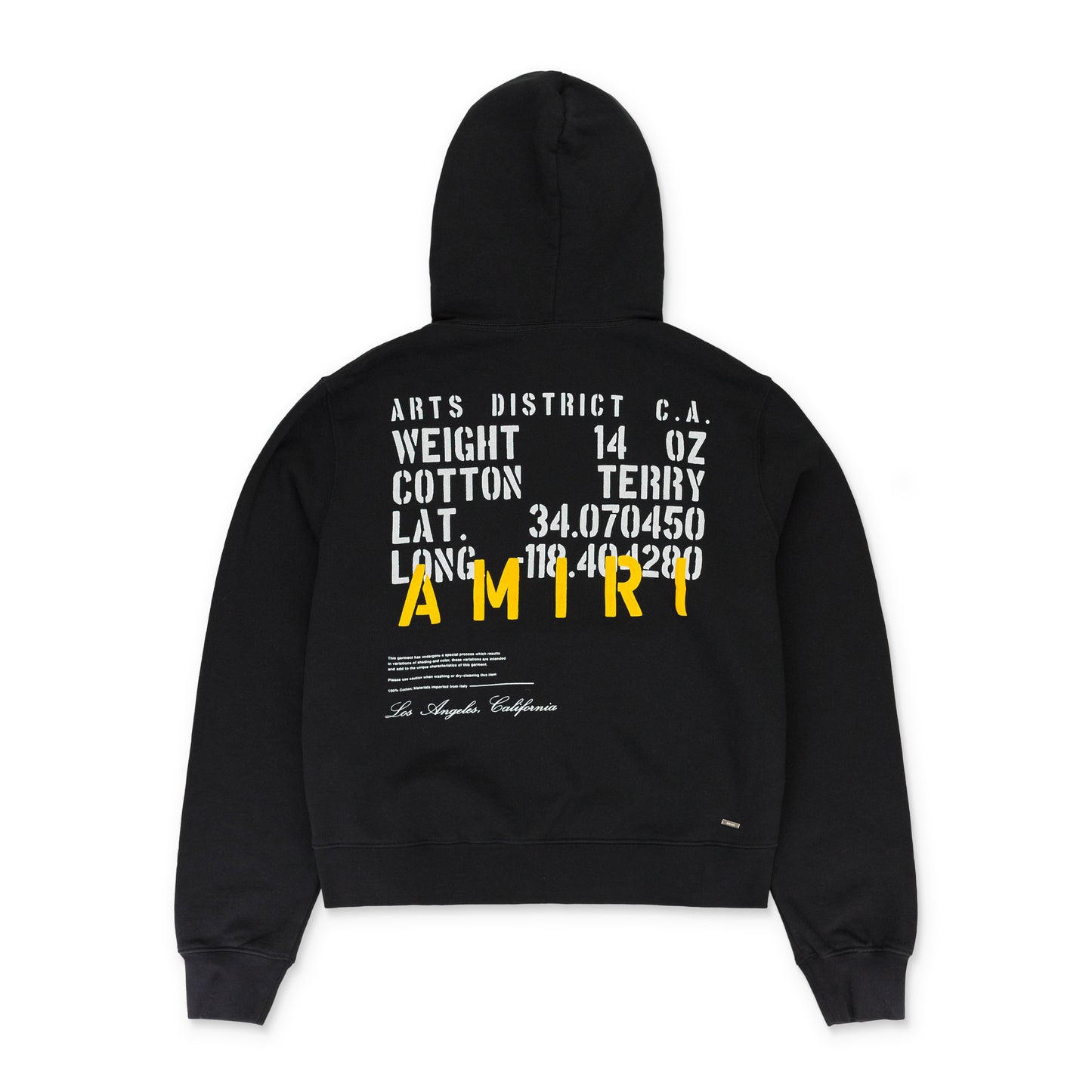 MILITARY SPECS STENCIL BLACK HOODIE