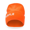 ACRYLIC CUFFED ORANGE HATS