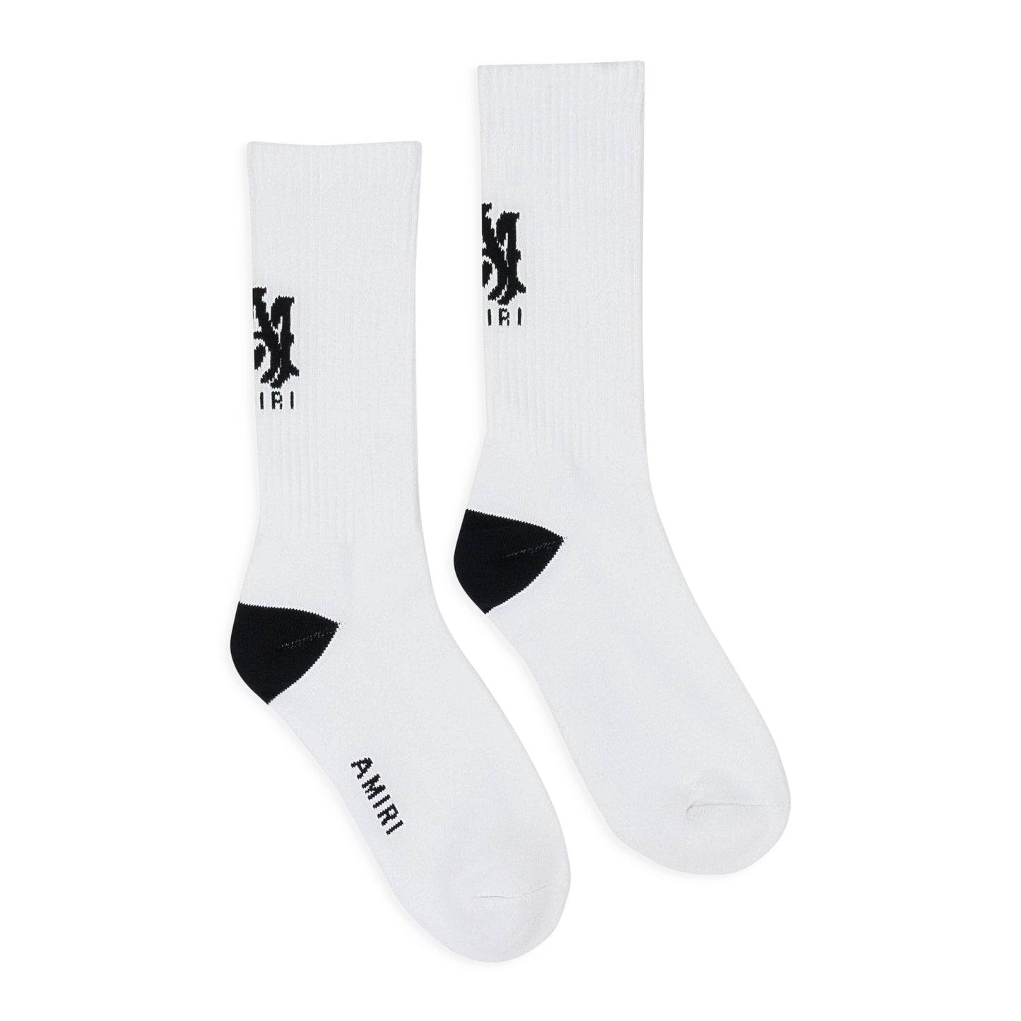 MA STRIPE WHITE BLACK SOCKS