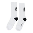 MA STRIPE WHITE BLACK SOCKS