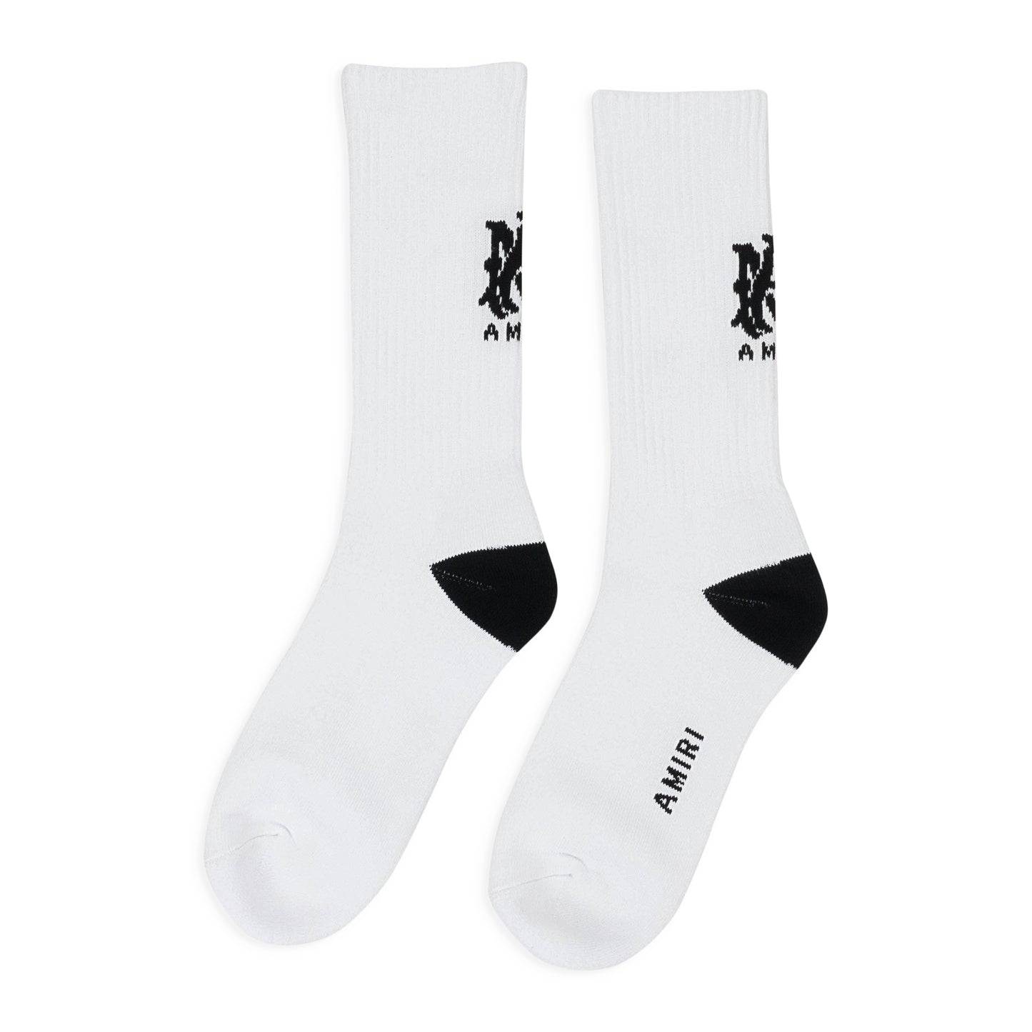 MA STRIPE WHITE BLACK SOCKS