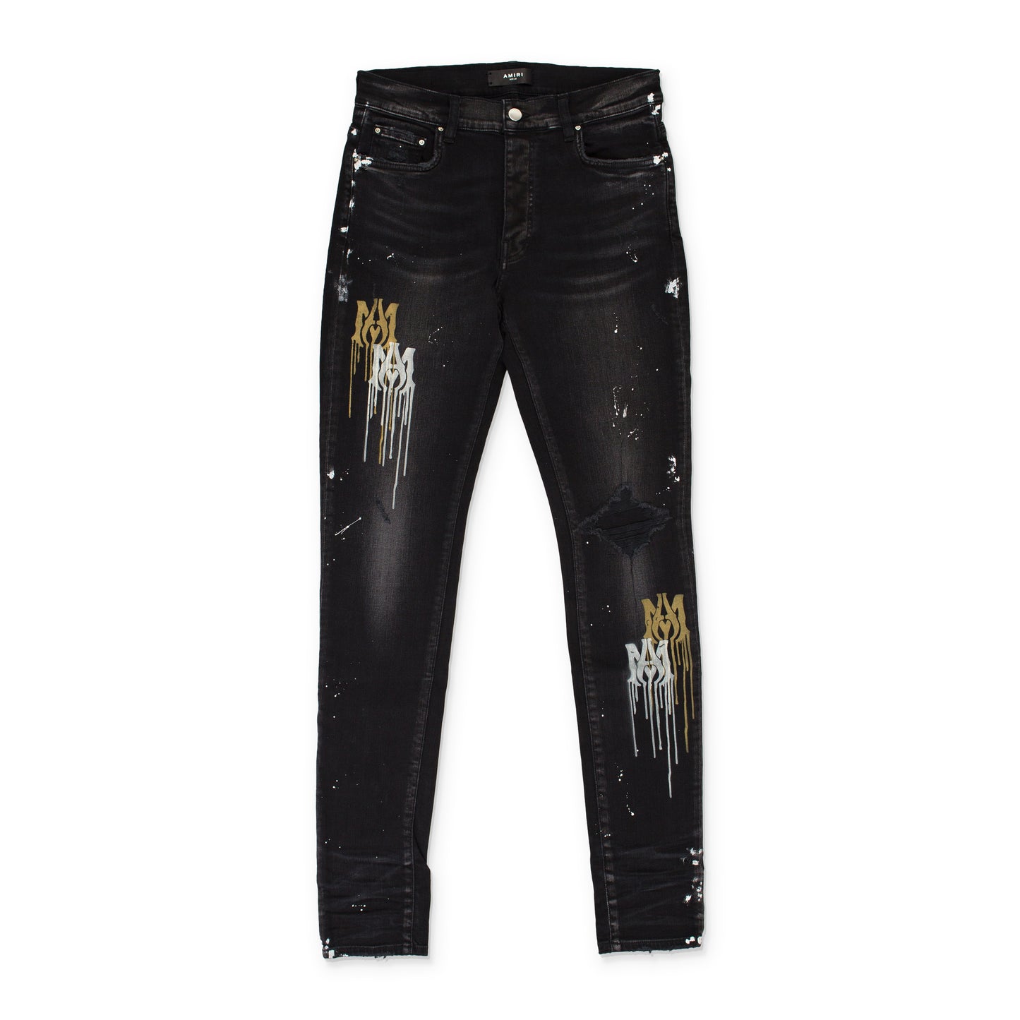 STENCIL AGED BLACK JEANS