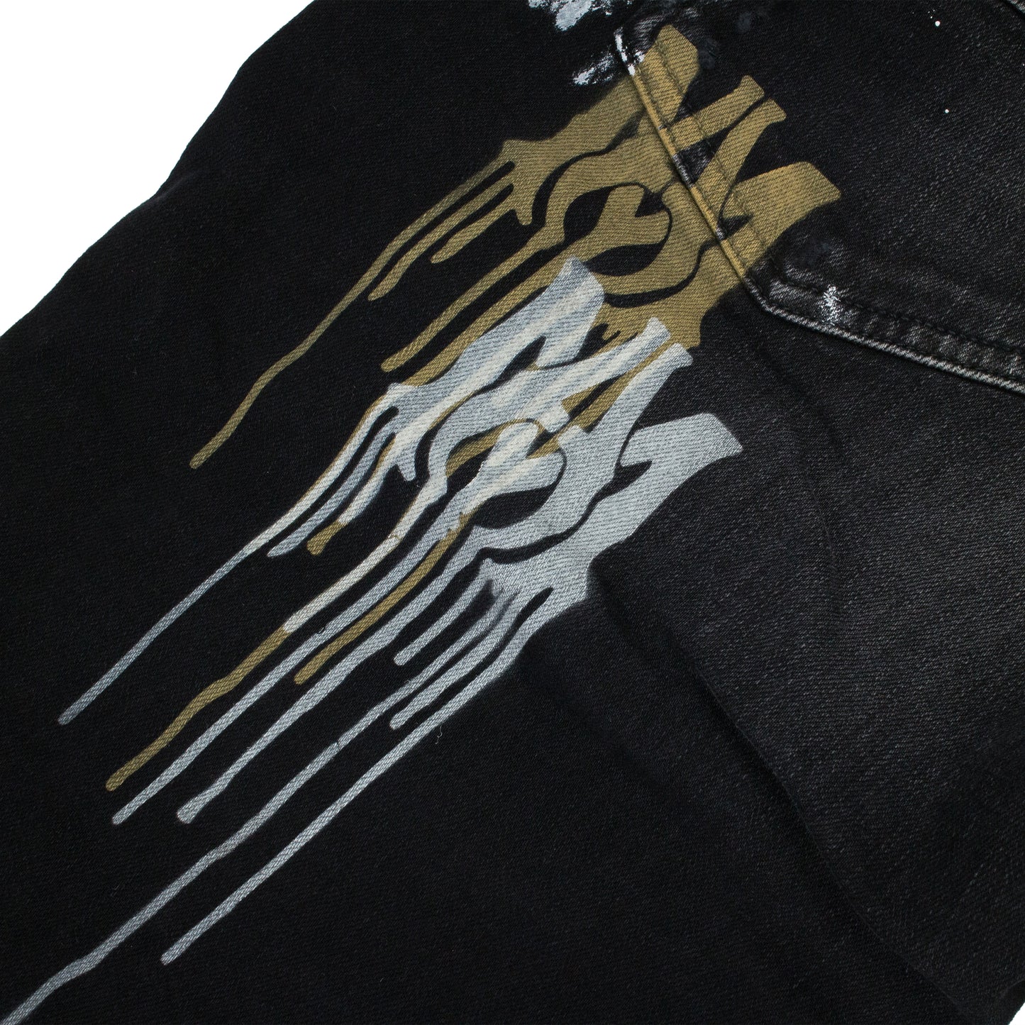 STENCIL AGED BLACK JEANS