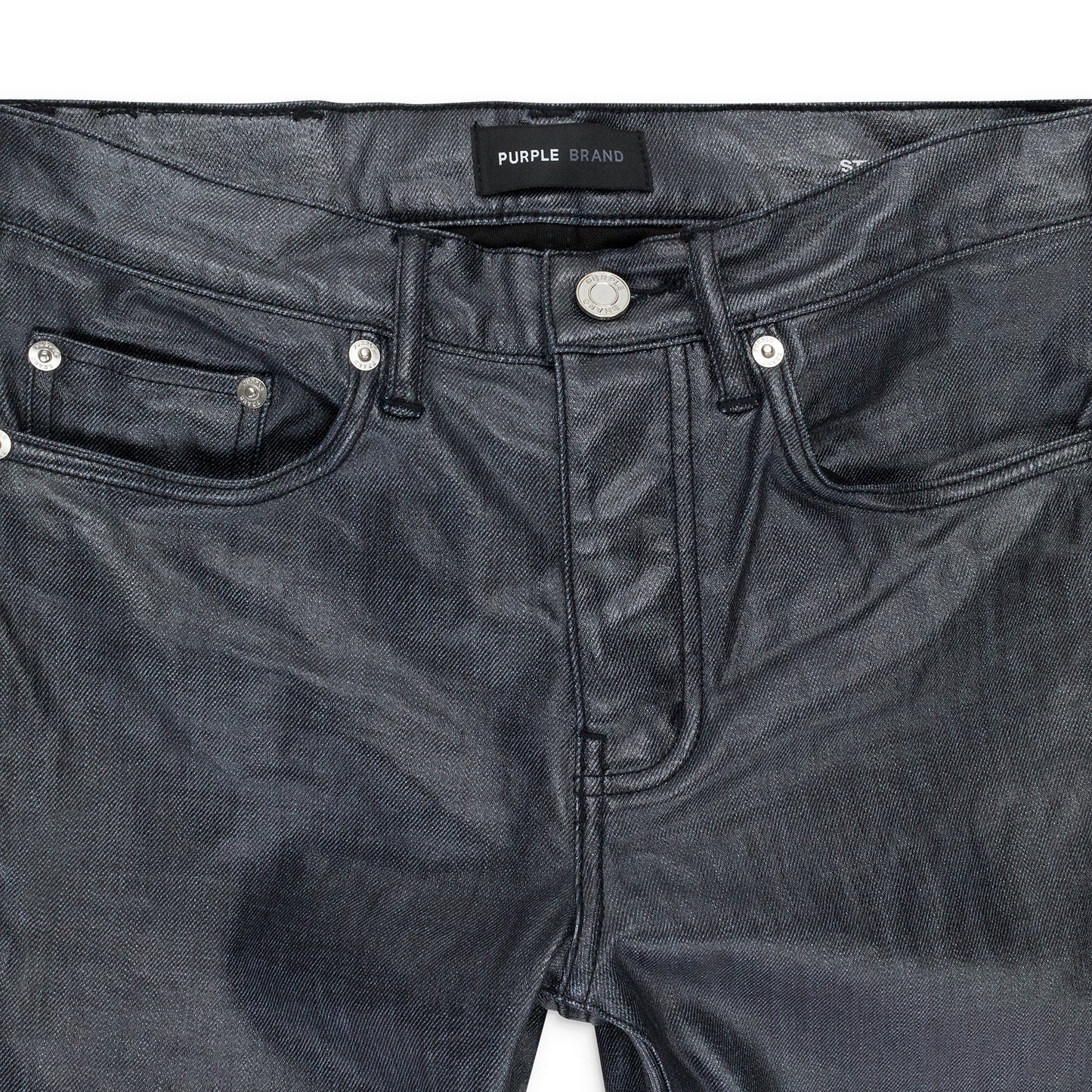 PATENT FILM Indigo SKINNY JEANS