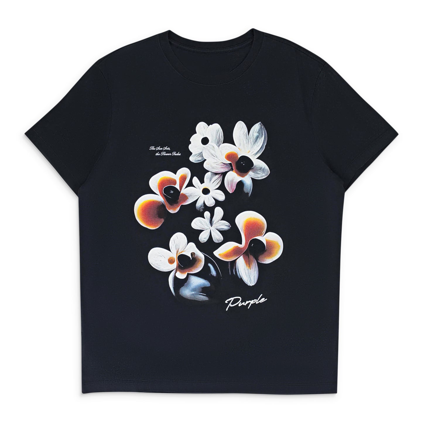 MERCERIZED COTTON SS TEE BLACK T-SHIRTS