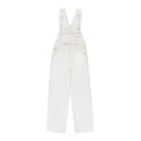 TOPSTITCHING OVERALLS WHITE TOBACCO JUMPSUITS