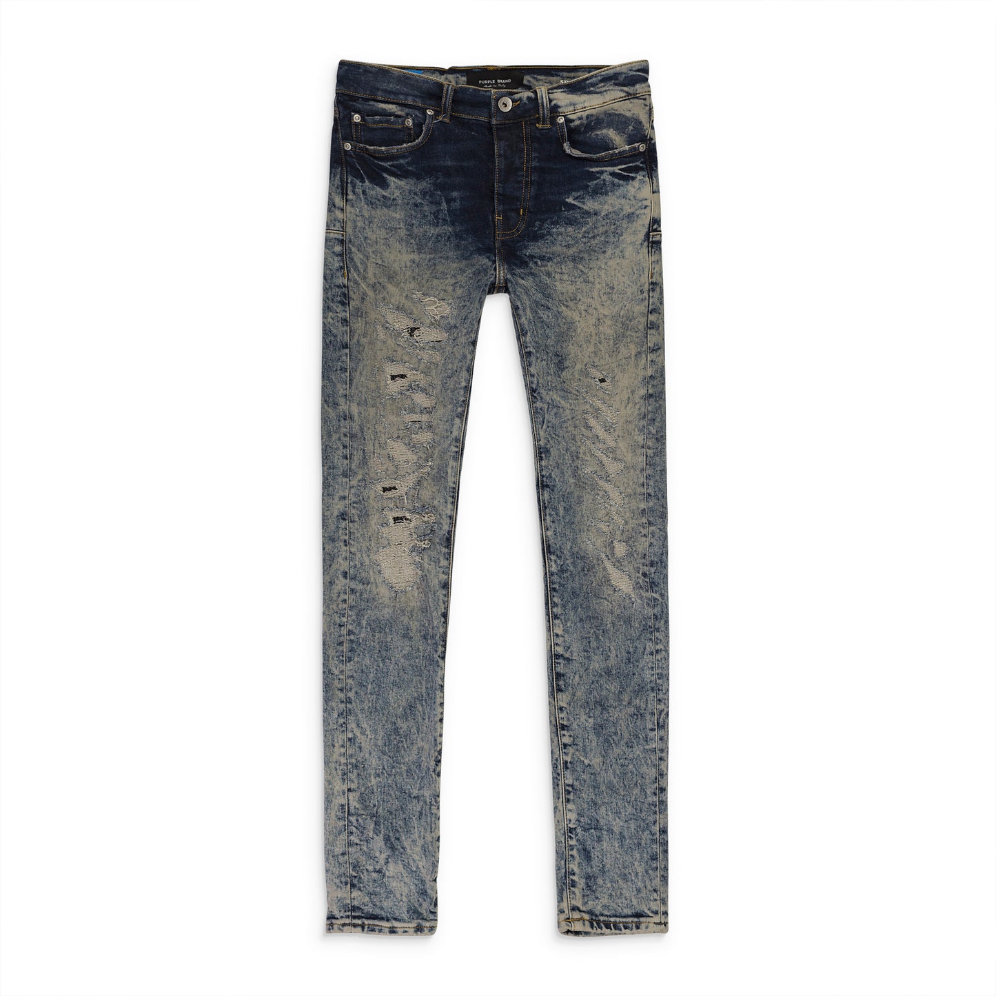 HEAVY BLEACH REPAIR Indigo SKINNY JEANS