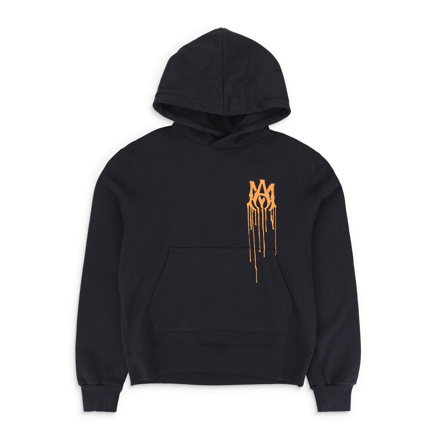 SPRAY PAINT MA BLACK ORANGE HOODIE