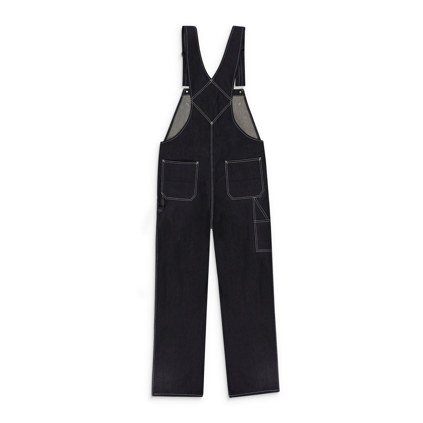 TOPSTITCH RAW INDIGO OVERALLS