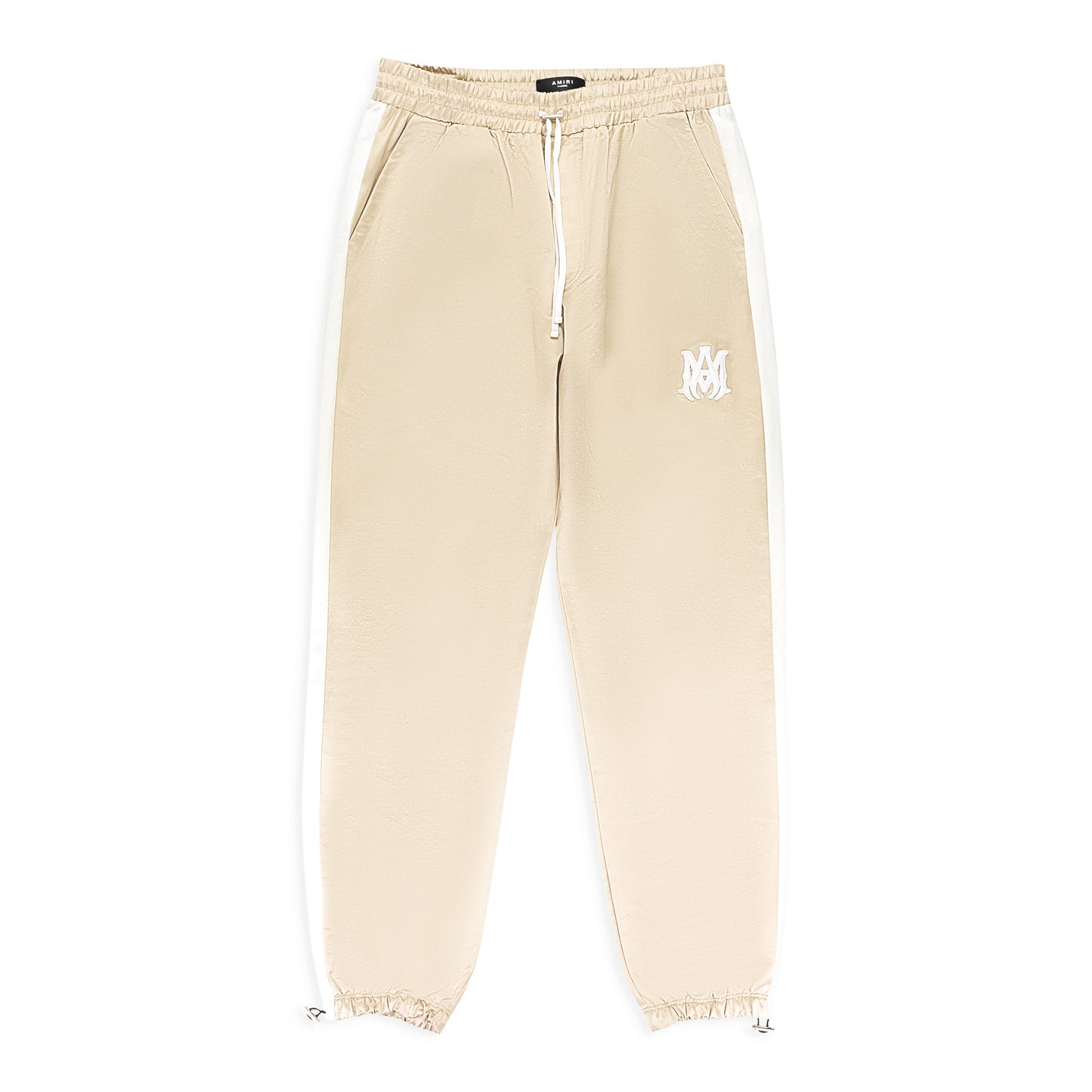 DRAWSTRING CHAMPAGNE WHITE TRACKPANTS