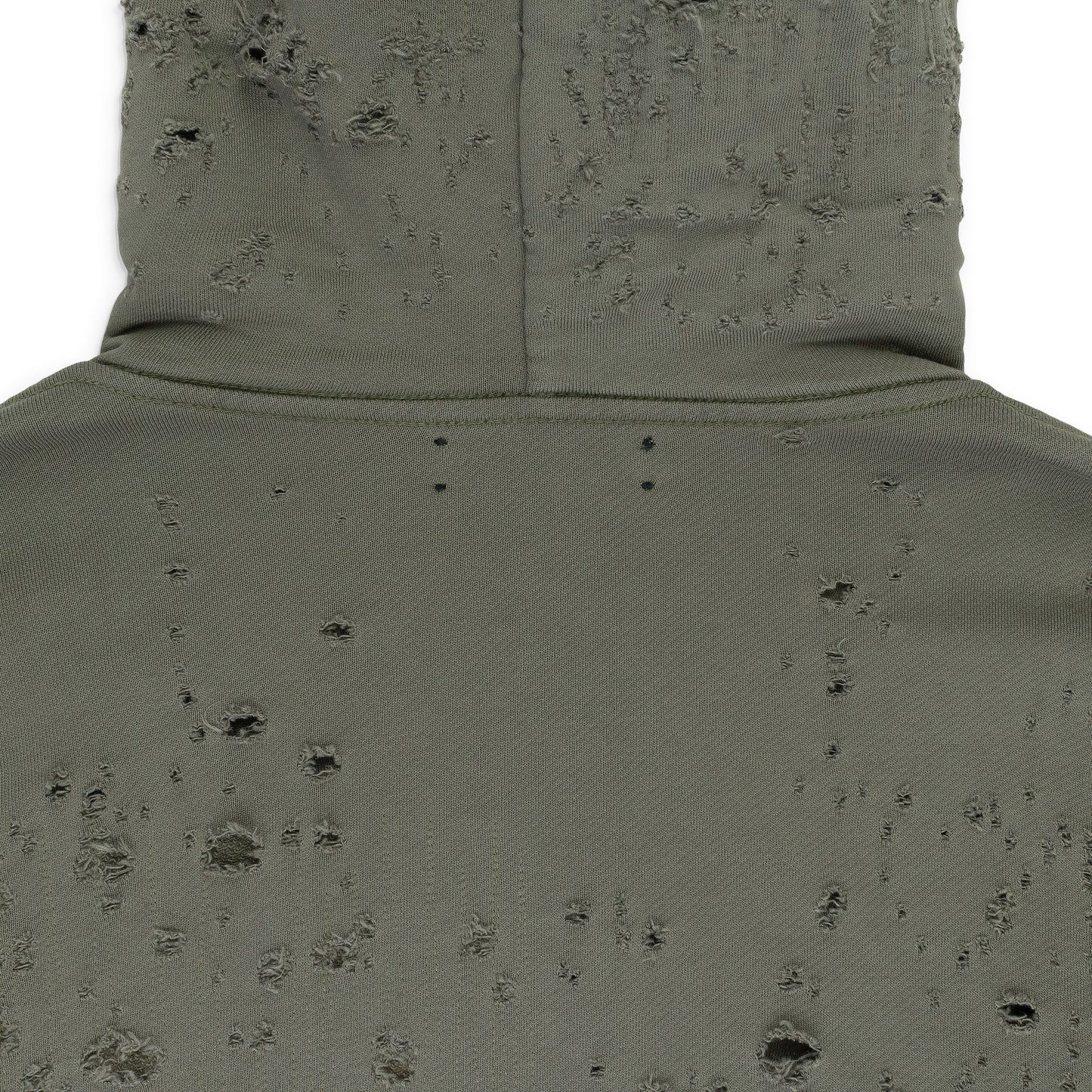 SHOTGUN FITTED ZIP UP MILITARY GREEN HOODIE