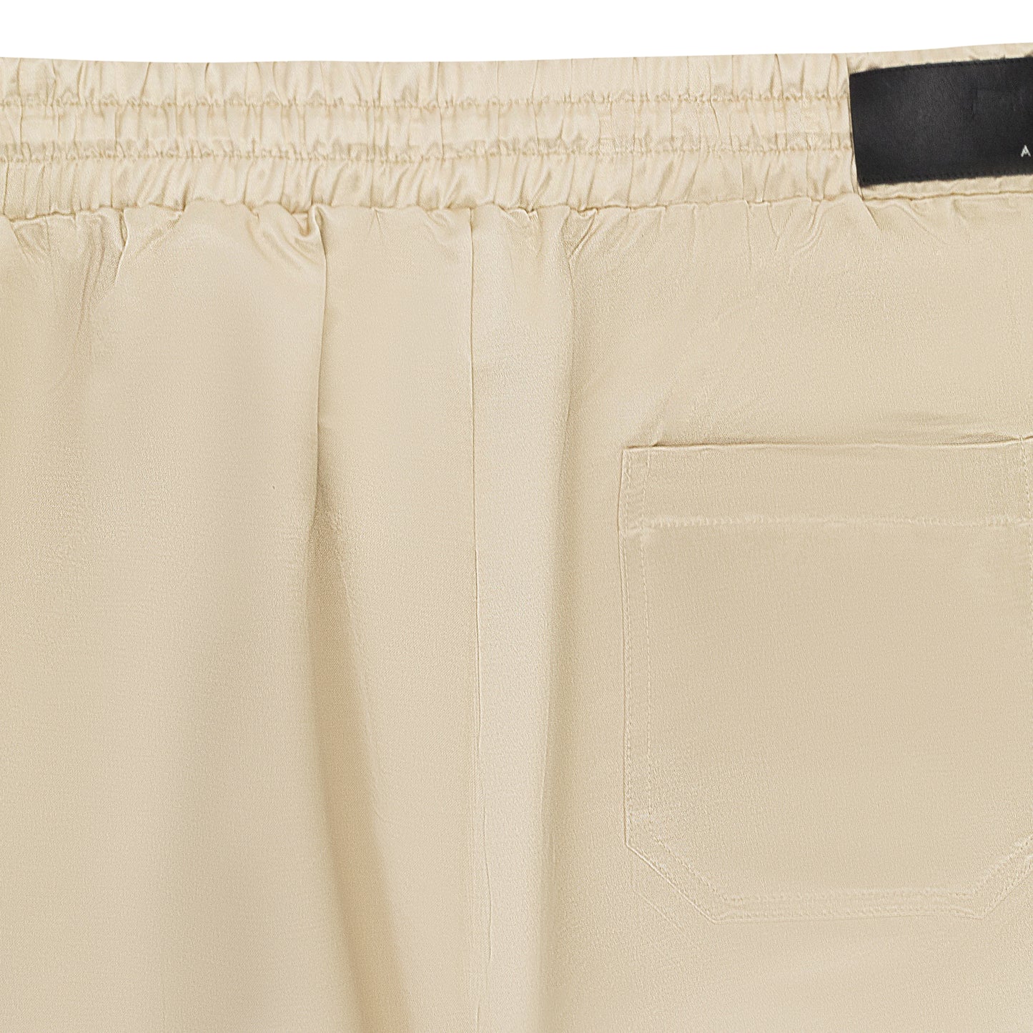 DRAWSTRING CHAMPAGNE WHITE TRACKPANTS