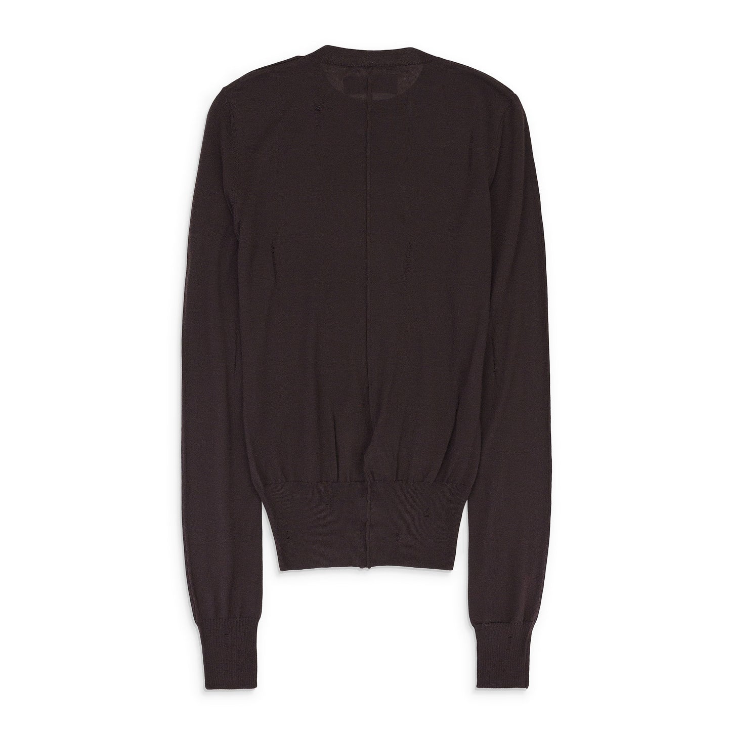 DISTRESSED CASHMERE BROWN JUMPER